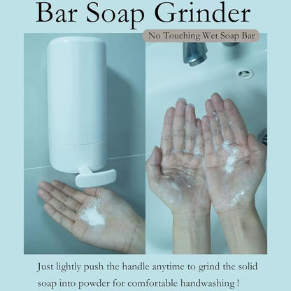 Grinding Soapy Box Leakproof Soapy Bar Crusher Holder for Hand Washing Refillable Soapy Bar Grinder Container for Kitchen Toilet